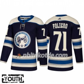 Columbus Blue Jackets Trikot Nick Foligno 71 Adidas Alternate 2018-19 Authentic - Kinder